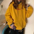 Loose-fit Drawstring Printed Hoodie