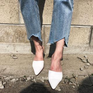 Colored Pointy-toe Mules