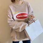 Long-sleeve Oversize Printed Sweatshirt