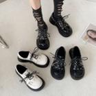 Grommet Platform Lace-up Shoes