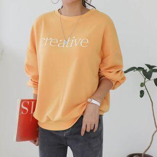 Creative Letter Print Sweatshirt