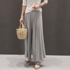 Band-waist Wide-leg Flared Pants