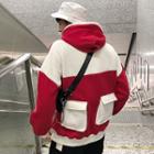 Two-tone Hoodie Red - 2xl