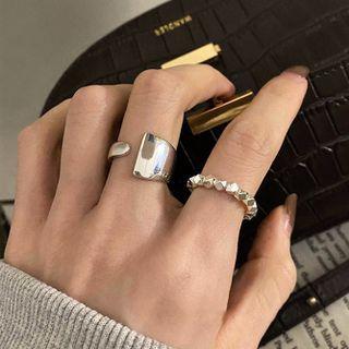 Geometric Alloy Ring / Open Ring