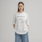 Letter Daisy-printed T-shirt