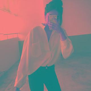 Open-placket Long-sleeve Blouse