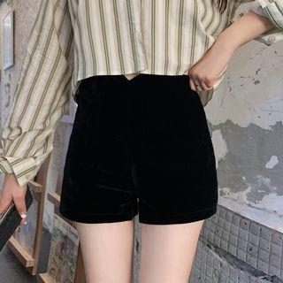 Plain Blazer / Straight Leg Shorts / Striped Shirt With Necktie