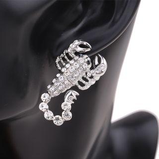 Rhinestone Scorpion Earring