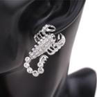 Rhinestone Scorpion Earring