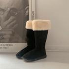 Faux-shearling Tall Snow Boots