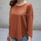Drop-shoulder Logo Print T-shirt