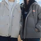 Couple Matching Long-sleeve Mock Two-piece Padded Jacket