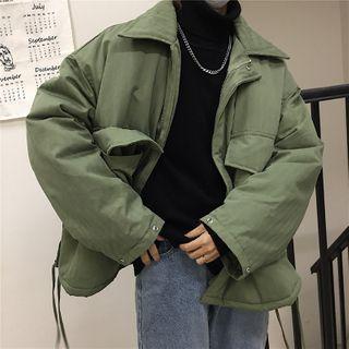 Plain Padded Fleece-lined Jacket