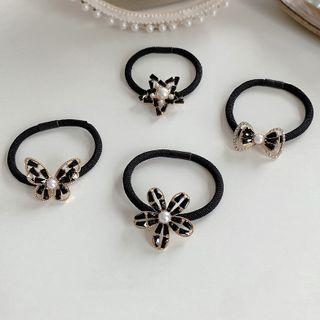 Rhinestone Faux Pearl Hair Tie (various Designs)
