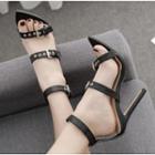 Buckled Strappy High Heel Sandals