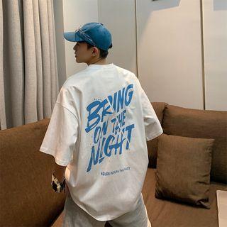 Back Back Large Lettering Short-sleeve Top
