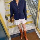 Single-breasted Bartack-stitched Blazer