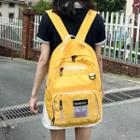 Oxford Cloth Zipper Accent Backpack
