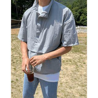 Drawcord-hem Anorak Sweatshirt
