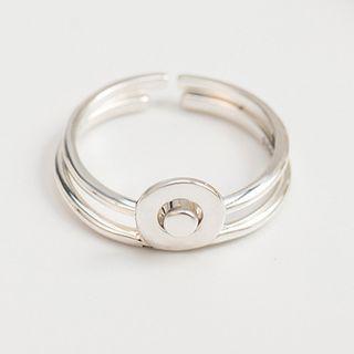 925 Sterling Silver 2-in-1 Open Ring