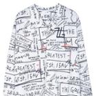 Long-sleeve Graffiti Printed Shirt