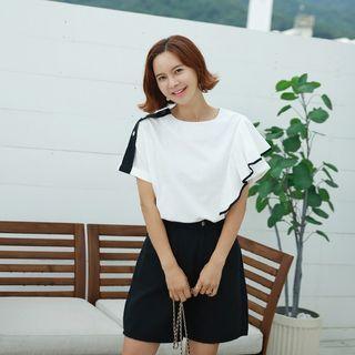 Ruffled Asymmetric Top