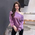 Asymmetrical Ribbon Blouse