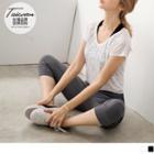 Leaf Pattern Active Top