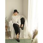 Plus Size Elasticized-waist Flared Wide-leg Pants