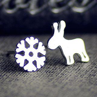Deer Non Matching Earrings