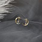 Moon Ear Stud Gold - One Size