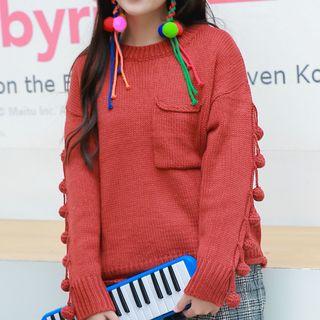 Ball-accent Sweater