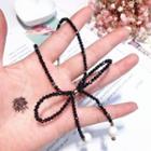 Ribbon Necklace Black - One Size
