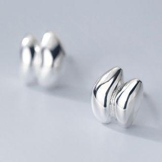Polished Sterling Silver Earring 1 Pair - Silver - One Size