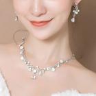 Bridal Set: Clip-on Earring + Necklace
