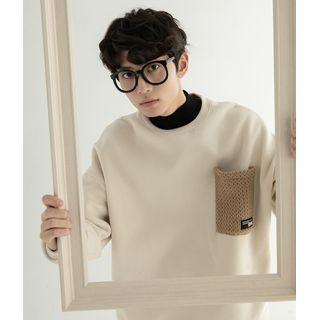 Knit Pocket Sweatshirt