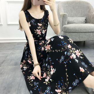 Sleeveless A-line Midi Dress (various Designs)