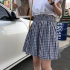 Plaid A-line Mini Skirt / Midi Skirt