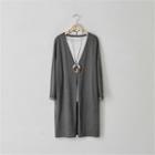 One-button Long Cardigan