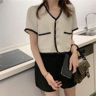 Short-sleeve Button-up Jacket / Shorts