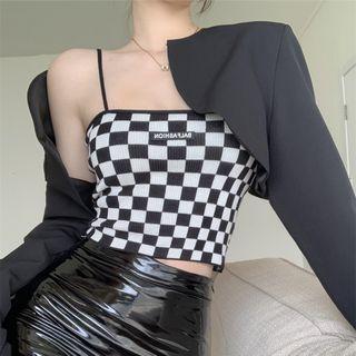 Chessboard Camisole Top