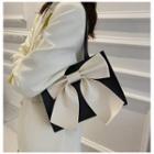 Color Block Bow Tote Bag