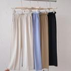 Belt Waist Wide Leg Pants