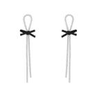 Bow Fringe Drop Earring