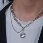 Pendant Alloy Necklace Silver - One Size