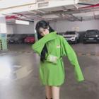 Printed Long-sleeve T-shirt With Belt Bag