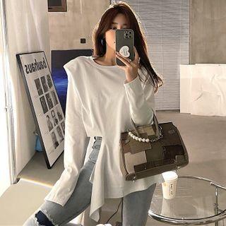 Details Loose-fit Cutout Long T-shirt