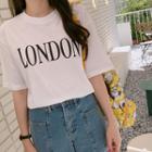 London Lettered T-shirt Ivory - One Size