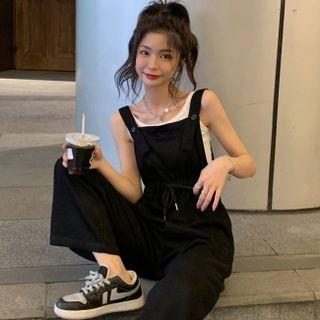 Plain Loose Fit Jumper Pants / Tank Top
