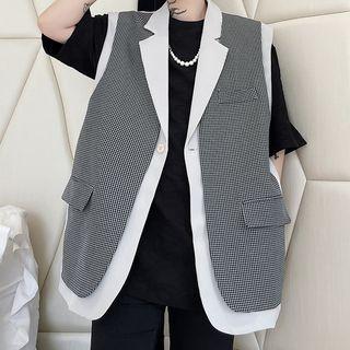 Sleeveless Notch Lapel Vest